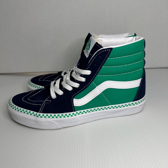 VANS Skateboard Shoes Sneakers Sk 8 Hi Top Off The Wall Mens 7.5 checkered laces - Picture 7 of 12